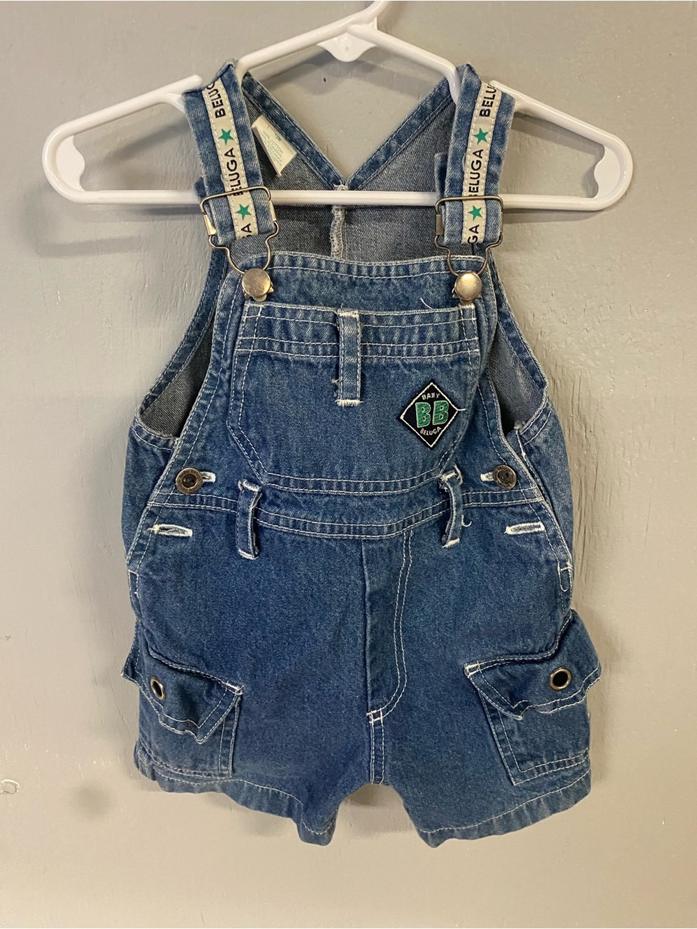 Denim Short Overalls Rare Find Vintage Beluga Jean Denim Overalls